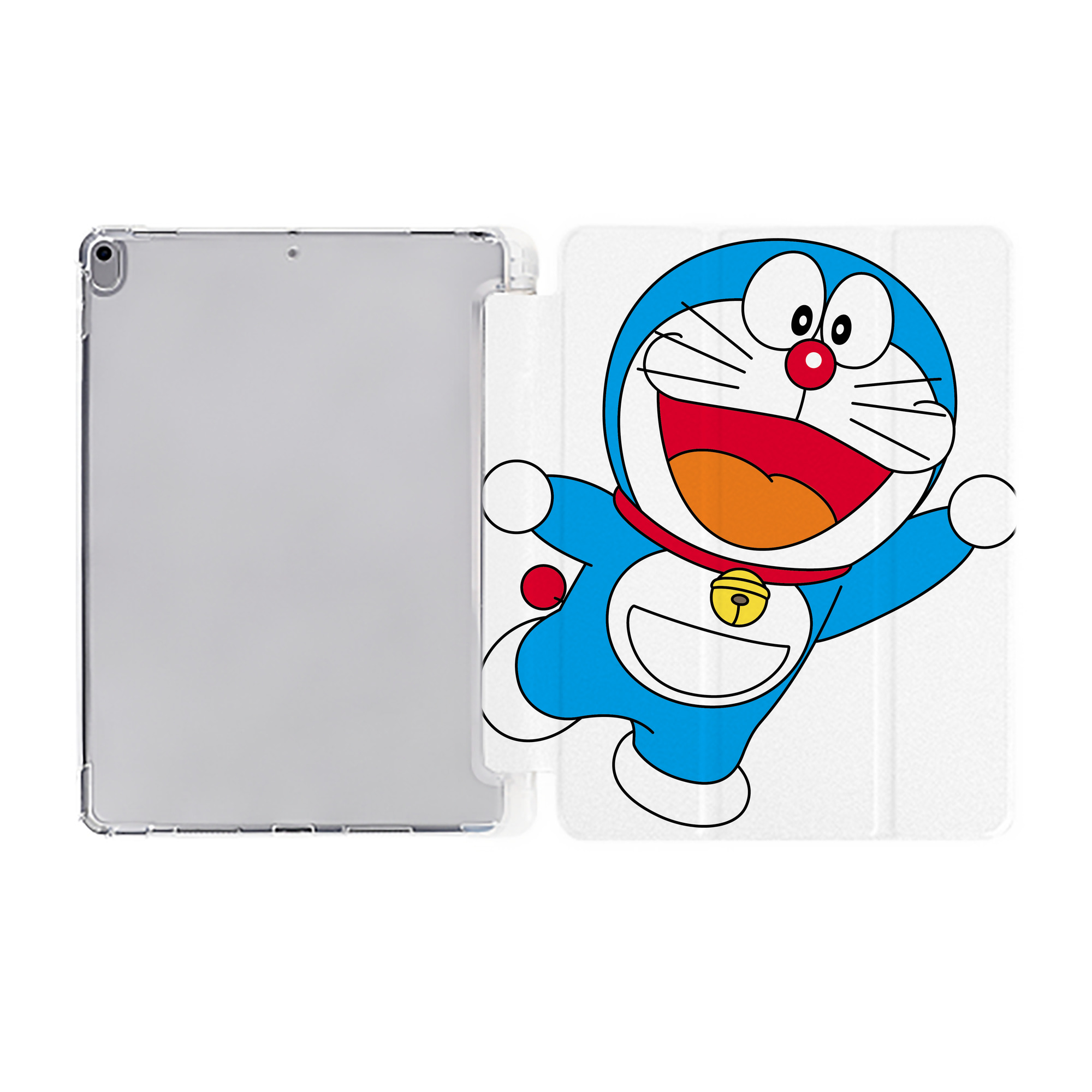 （画像用） ドラえもん Doraemon IPad ケース ペン収納付き 三つ折りスタンド PUレザー×シリコン 対応機種9.5/10.5/10.9インチ